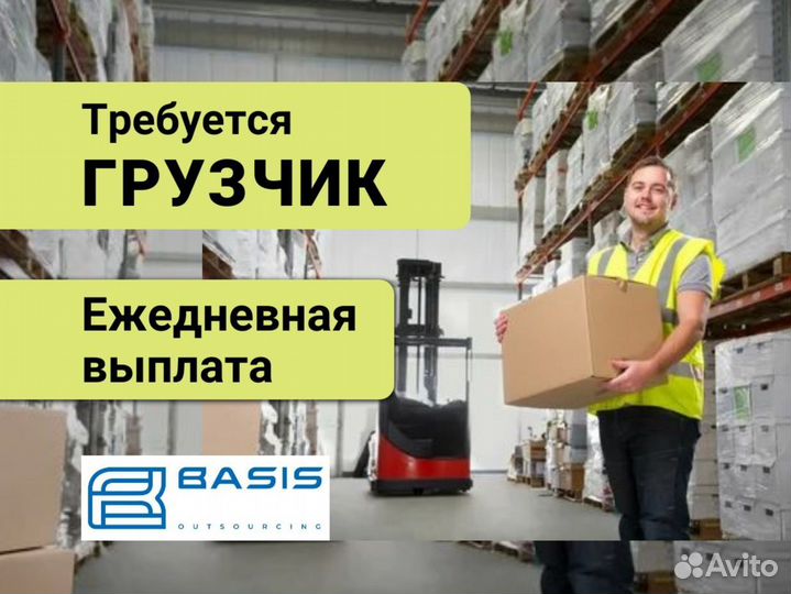 Грузчик. Ежедневные выплаты