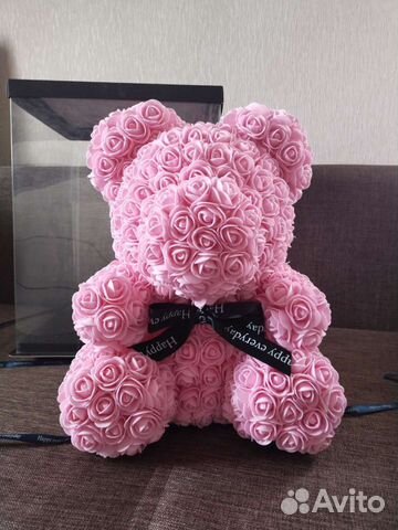 Мишка из роз 3D