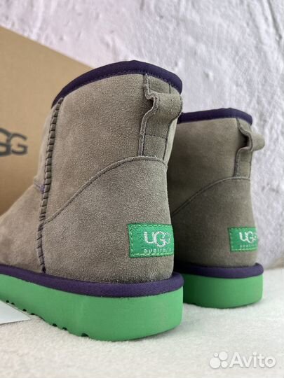 Угги Ugg Classic Mini II Grey-Aqua