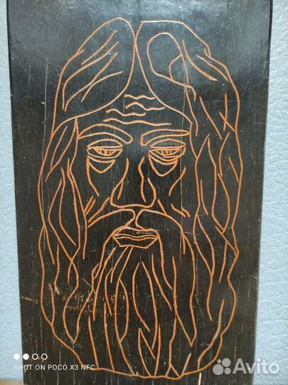 Интерьерная картина по дереву СССР