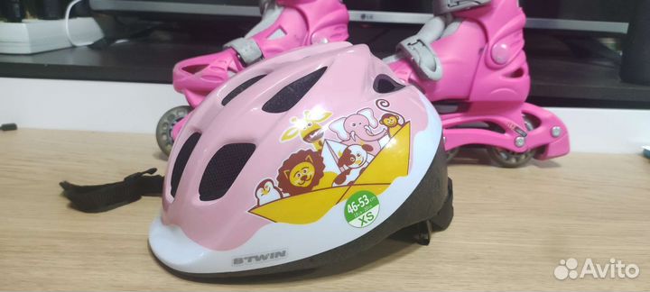 Роликовые коньки + шлем