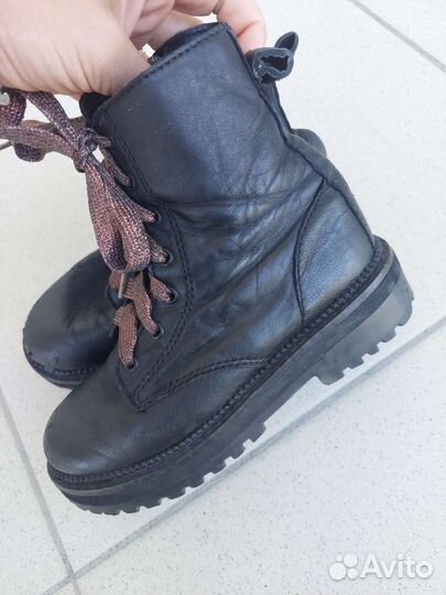 Ботинки кожаные zara