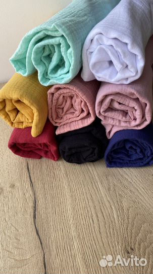 Отрез ткани муслин