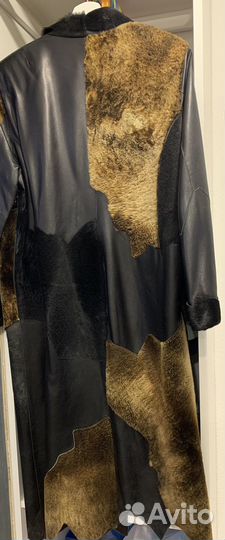 Плащ кожаный