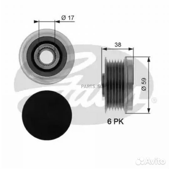 Gates OAP7039 Механизм свободного хода генератора