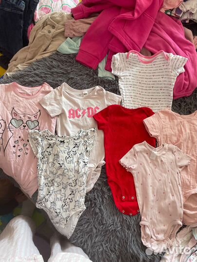 Боди для девочки 80 86 92