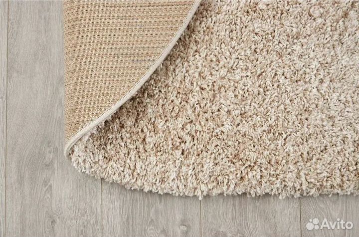 Ковёр Shaggy овал бежевый доставка из москвы