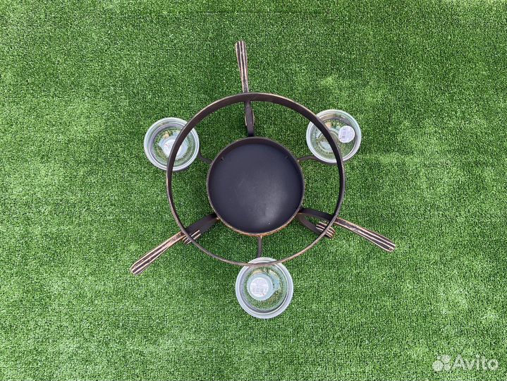 Подставка с соусницами под садж или казан