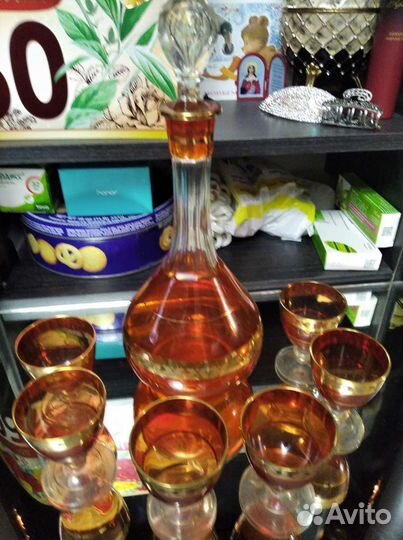Графин с рюмками винтаж 1963 года