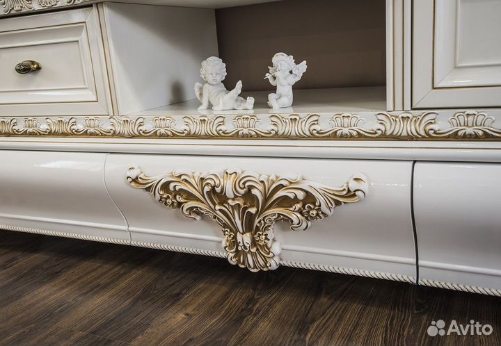 Мебель для гостиной Алсу 2+тв+1 белый глянец