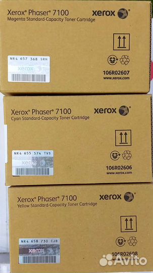 Картридж для xerox phaser 7100 чёрный,цветн