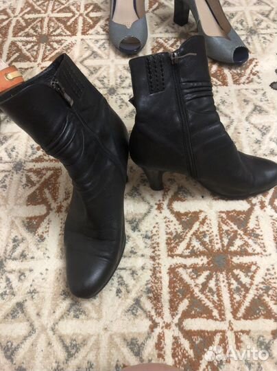 Кожаные полусапожки