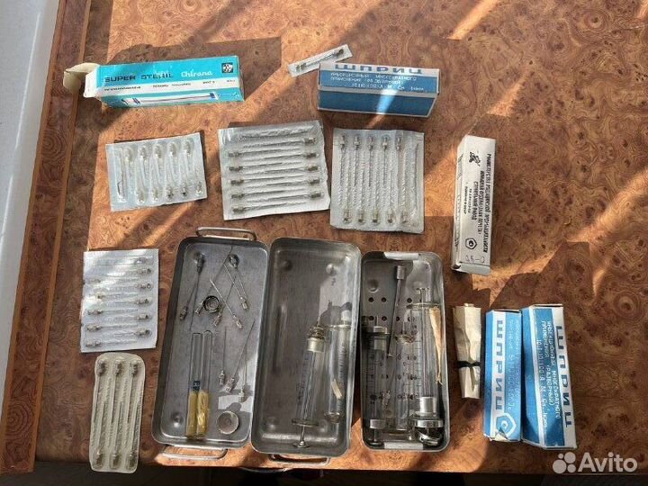 Советские многоразовые шприцы и иглы СССР