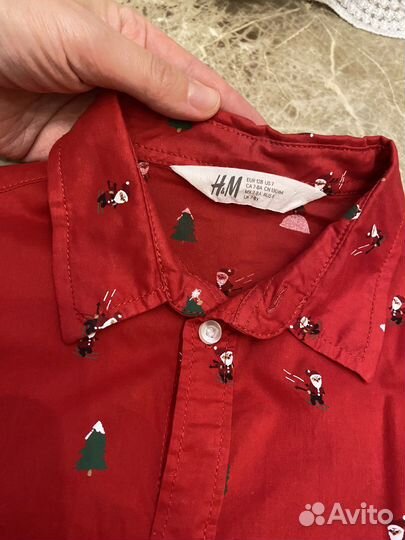 Рубашка новогодняя H&M