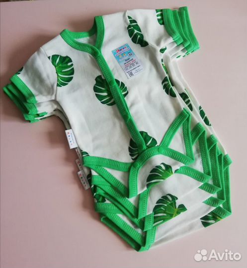 Трикотажные боди 62, 68, 74, 80, 86