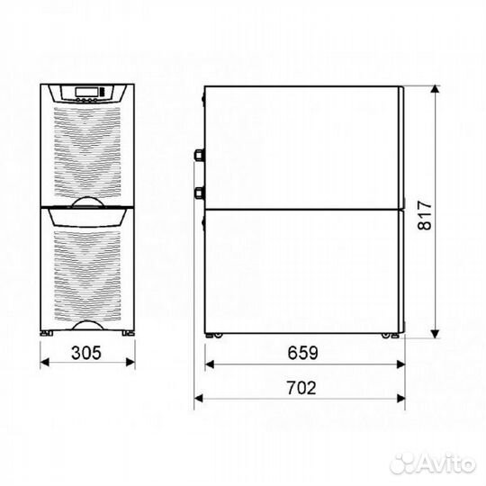 Ибп eaton 9155, 15 ква 13,5 кВт, 3 фазы вход 1 фаз