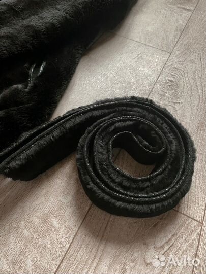 Шуба мутоновая с капюшоном