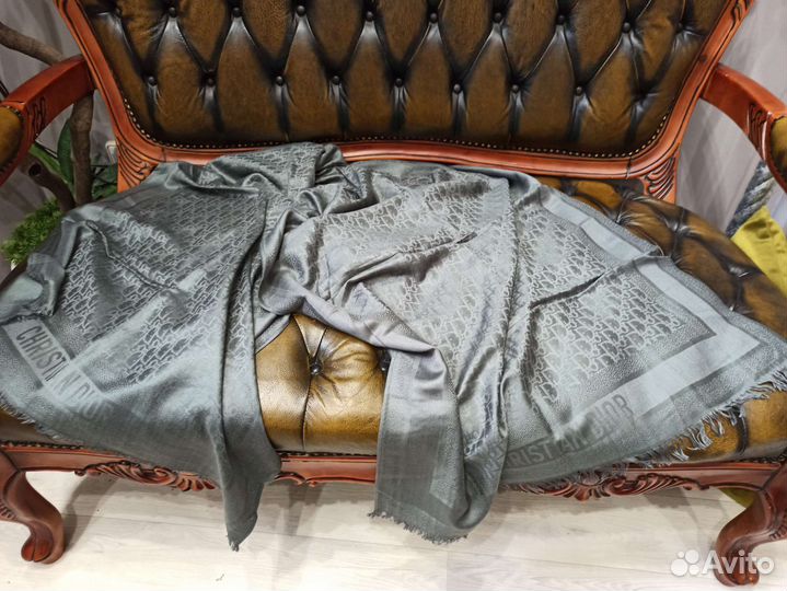 Палантин теплый christian dior италия