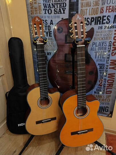 Классическая гитара с подключением 39
