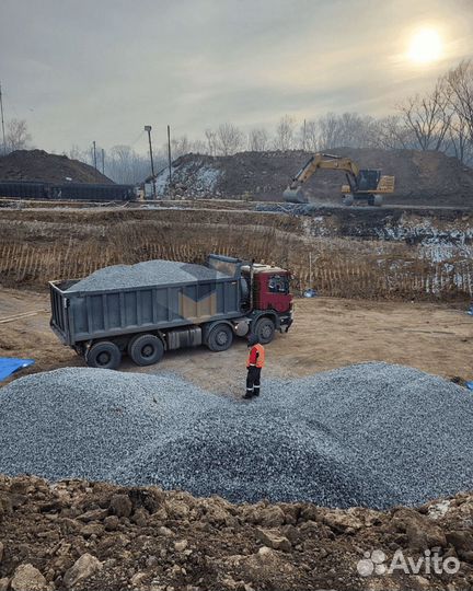 Щебень доломитный на подушку