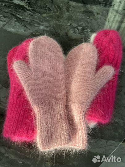 Варежки фуксия