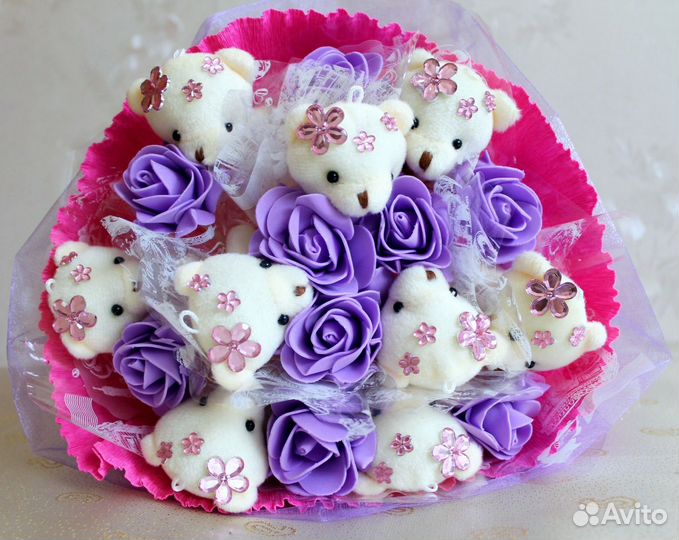 Букеты из мягких игрушек
