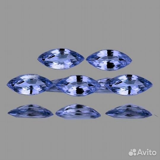 Сапфир натуральный 1,53Ct 6х3мм 5шт VVS Маркиза