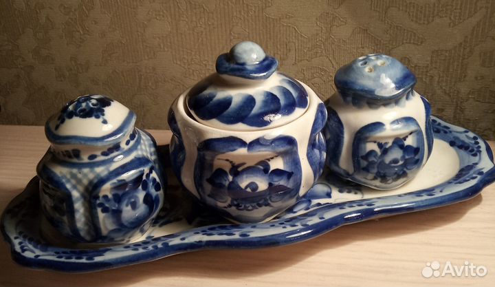 Набор для специй Гжель