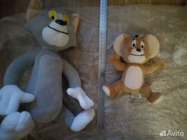 Том и Джери игрушки мягкие