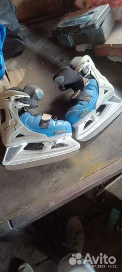 Коньки детские раздвижные 32-35