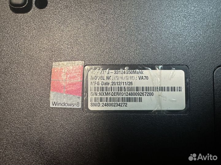 Ноутбук acer Aspire V3-771G