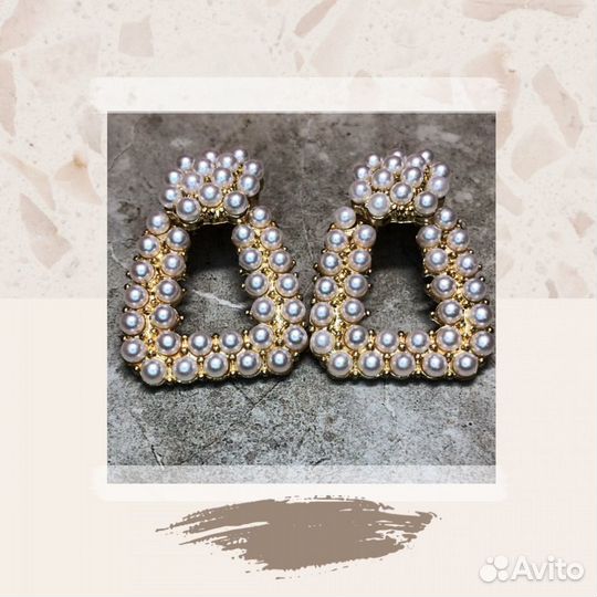 Серьги свадебные