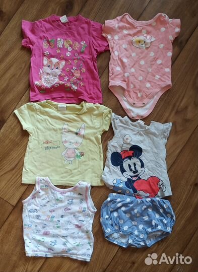 Пакет вещей для девочки 80-86 размер