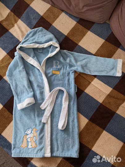 Детский махровый халат р.134