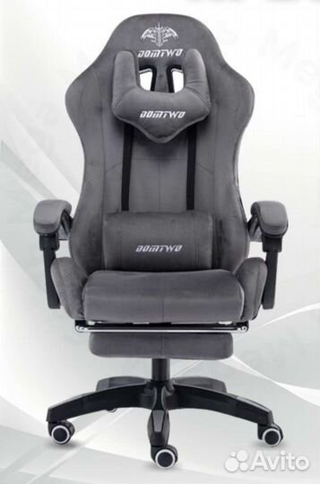Геймерское кресло серое