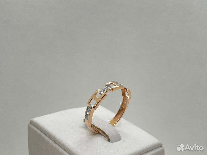 Золотое кольцо с камнями 585* (Врш ТЦ)