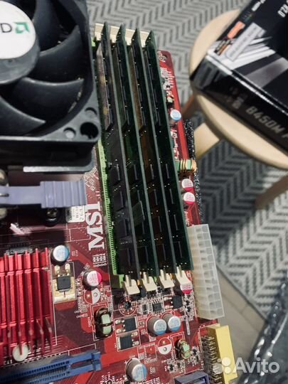 Материнская плат Msi K9A2 NEO в сборе с озу 8 gb