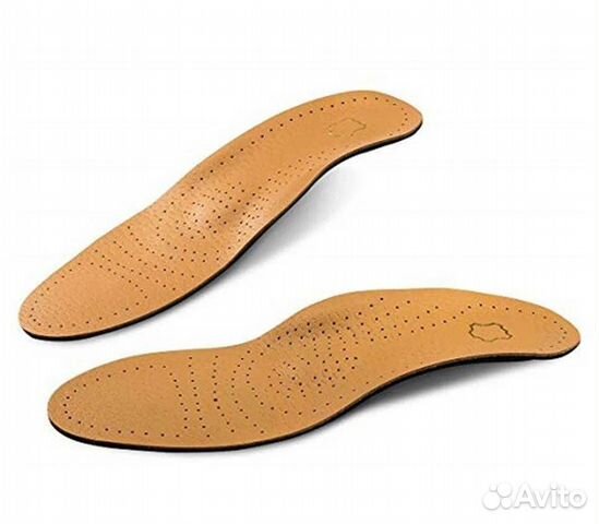 Стельки ортопедические кожаные для обуви