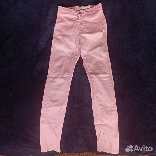 Джинсы розовые для девочки 36
