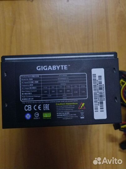 Блок питания 600w gigabyte