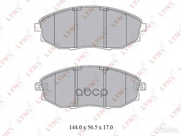 Колодки тормозные дисковые перед BD1812