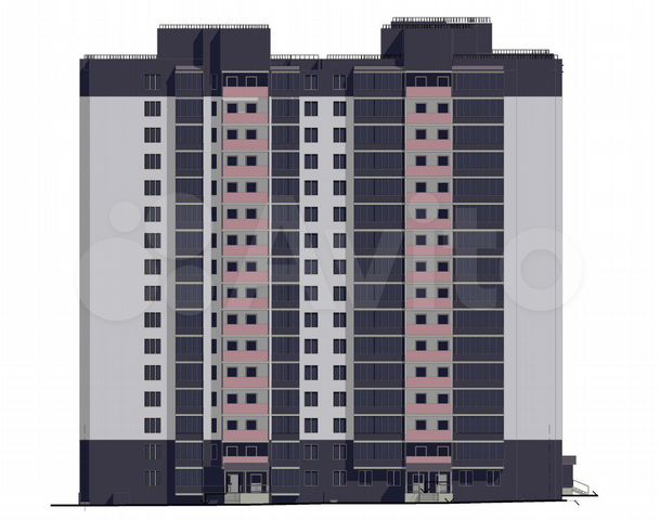 2-к. квартира, 56,8 м², 4/16 эт.