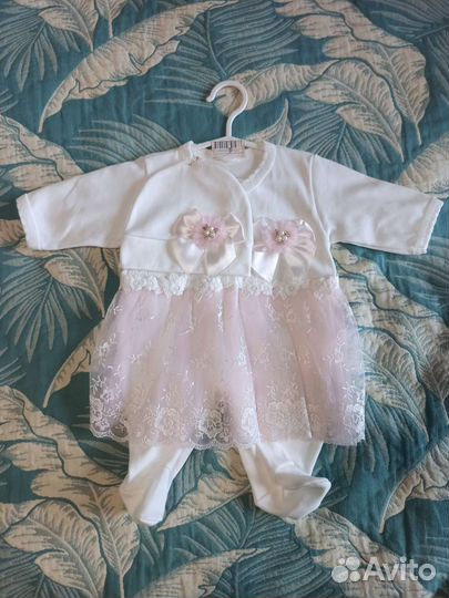 Новый комплект на выписку для девочки