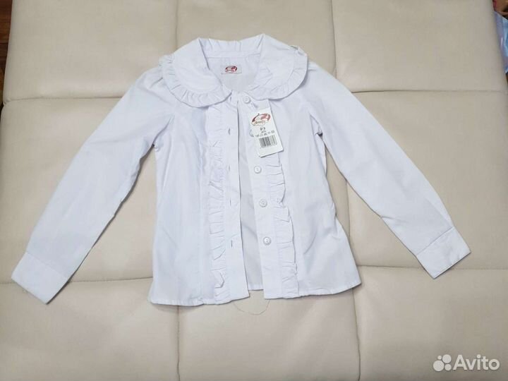 Блузка новая белая 4-5 лет 100-110 см