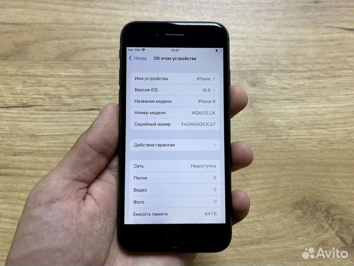 iPhone 8 64гб 100 акб
