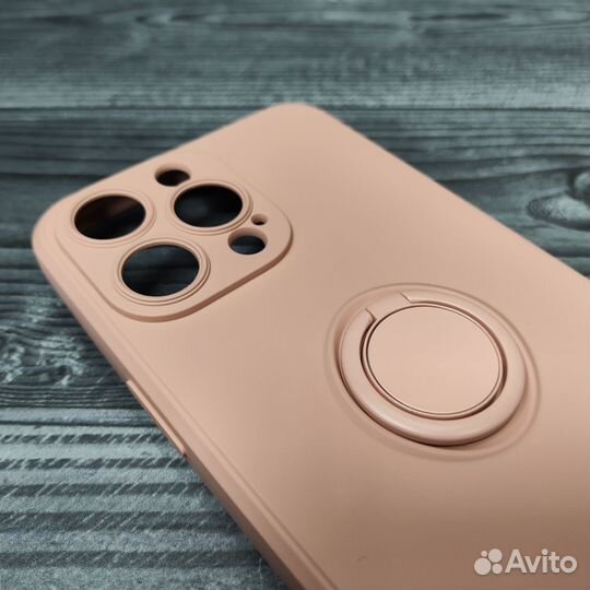Чехол силикон ring case для iPhone 14 pro max pink