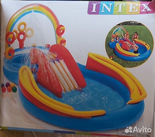 Надувной бассейн intex Игровой центр «Радуга»