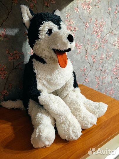 Собака хаски IKEA игрушка большая