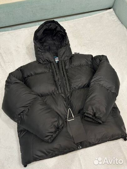 Пуховик balenciaga type black puffer jacket