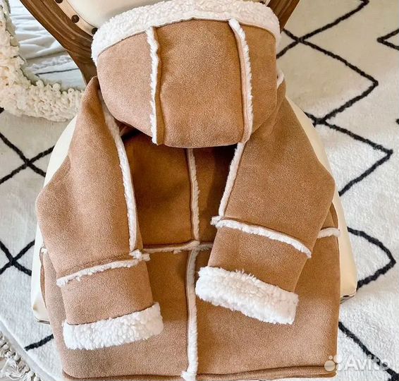 Детская замшевая куртка с мехом